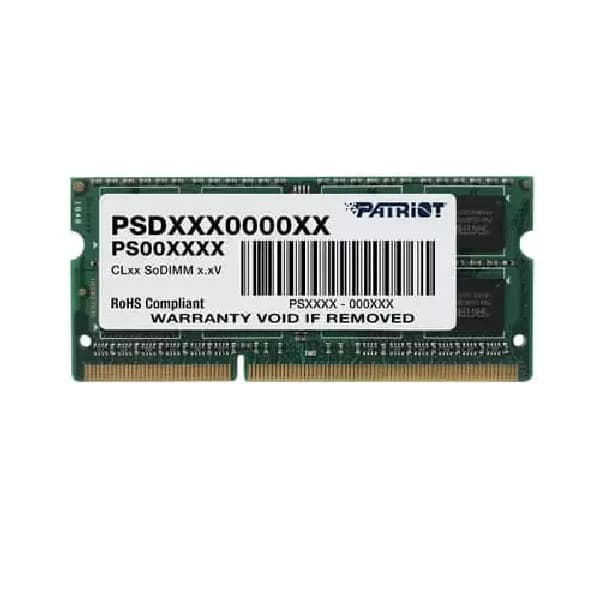 Patriot 4Gb (PSD34G1600Լ2S) DDR3 4Gb 1600 MT/s 204pin