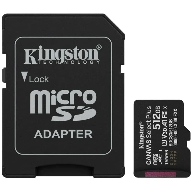 Kingston SDCS2 512Gb (U1 UHS-I V10) MicroSD/XC