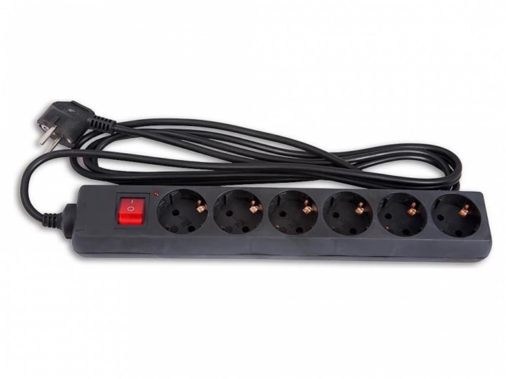 Gembird SPG6-B-15PPB network filter 6 sockets (վարդակ)