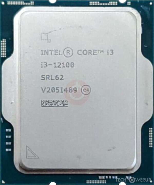 Intel Core i3-12100 up to 4.3 GHz Intel i3-12100 LGA1700 12Mb3.3-4.3 GHz P Cores