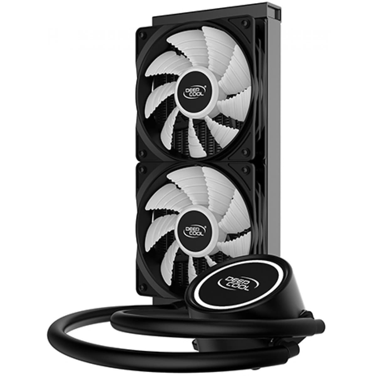 DeepCool Water Cooler Gammax L240TLGA 20xx, 1366, 1200, 115xs, AM5/4, AM3+s...White LED light