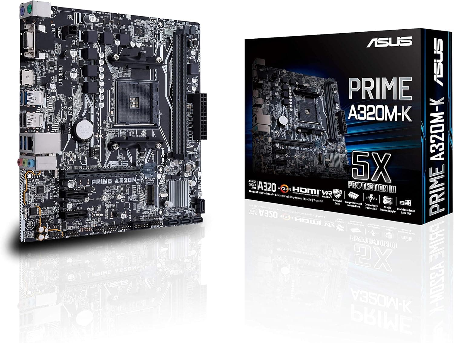 Asus Prime A320M-K AMD® A320 AM4s Ryzen