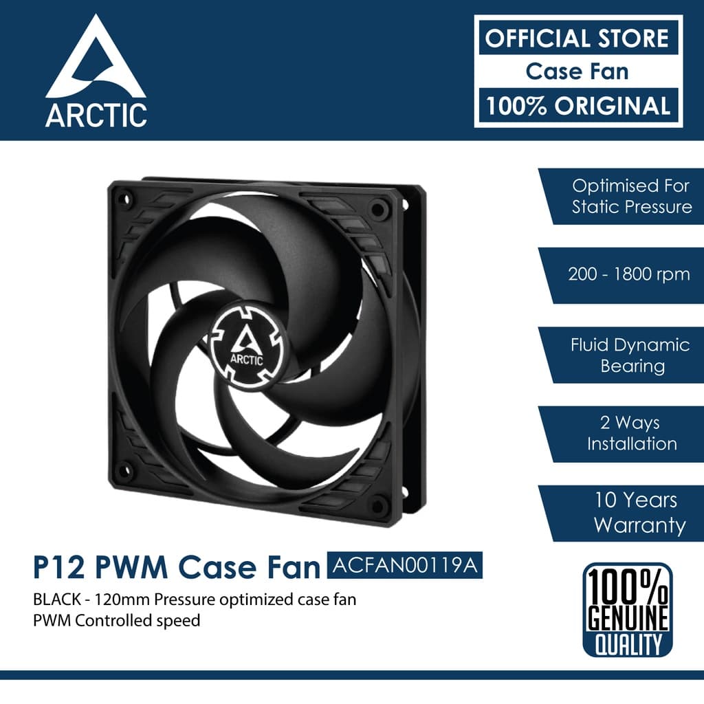 Fan case Arctic Cooling P12 PWM 5" (12cm) PWM