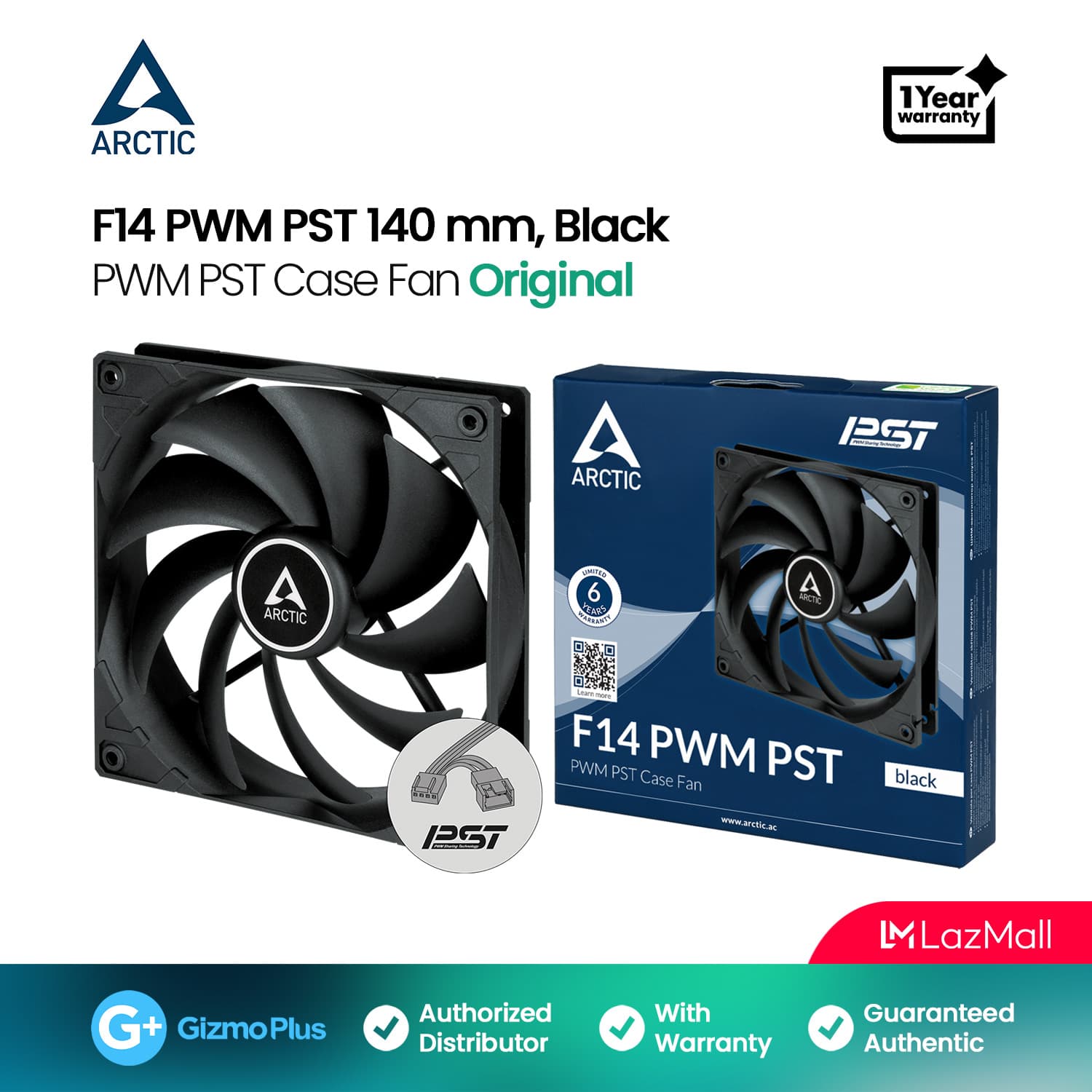 Fan case Arctic Cooling F14 PWM PST 5.5" (14cm) PWM