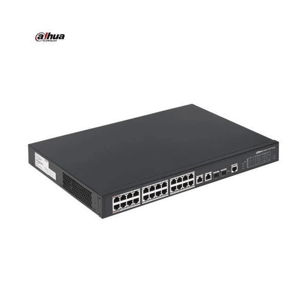 Dahua PFS3226-24ET-240 24 port 10/100 PoE switch + 2 port SFP