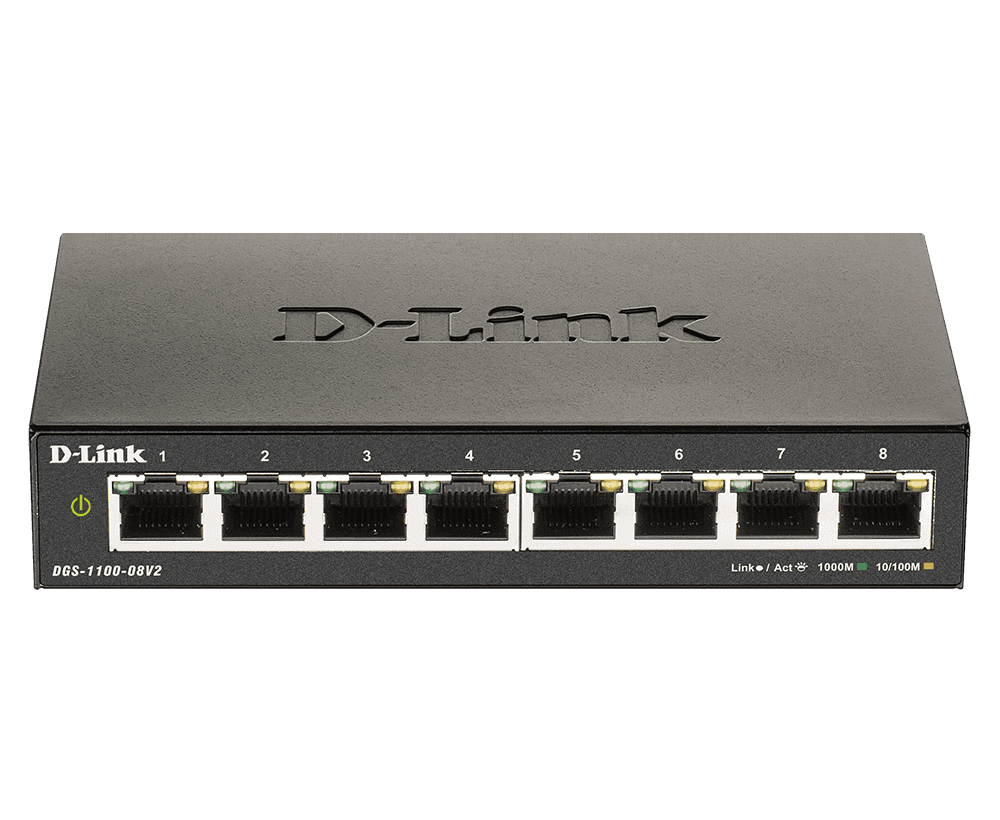 D-link DGS-1100-08V2(D-Link DGS-08V2/A1A) 10/100/1000 8 port L2 Managed Switch