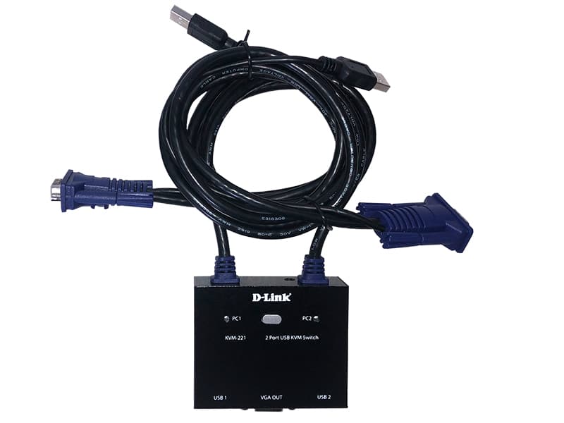 D-link KVM-221 KVM 2port USB with audio