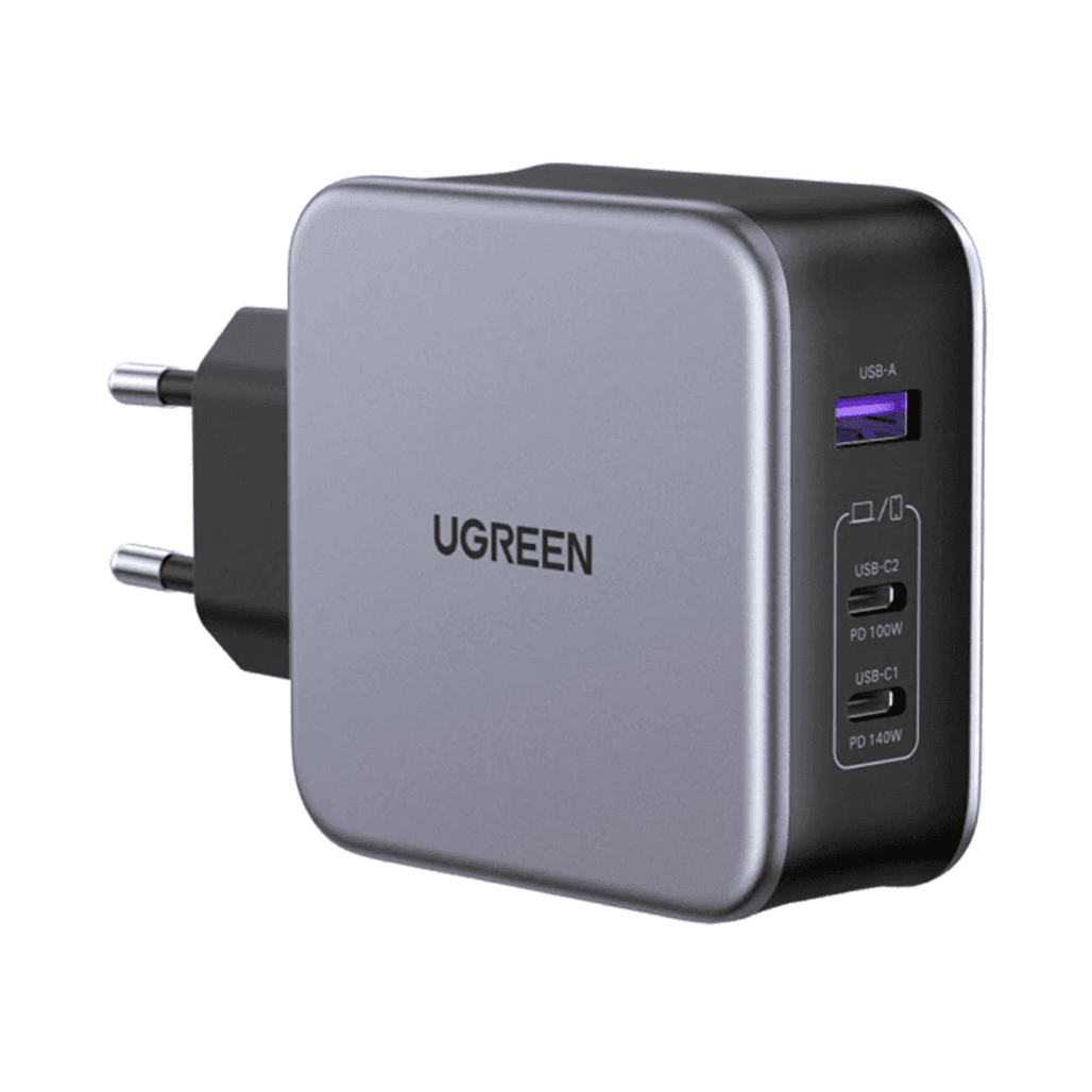 UGREEN Nexode Pro 140W Charger EU (90549) 220V to two USB-C and one USB-A 5V 140Wt PD 3.1 Charger