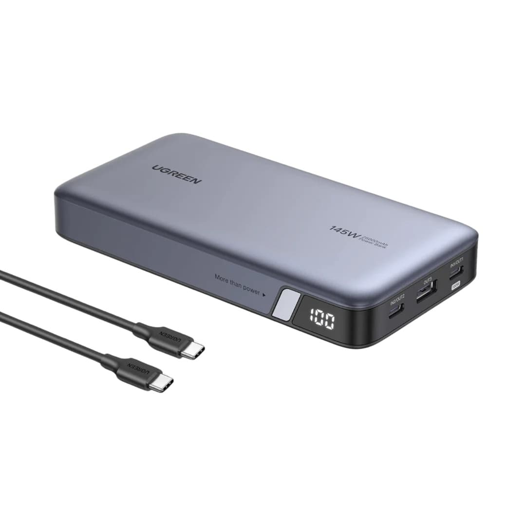UGREEN Nexode Pro 140W Charger EU (90597A) 220V to two USB-C and one USB-A 5V 145Wt PD 3.1 Charger