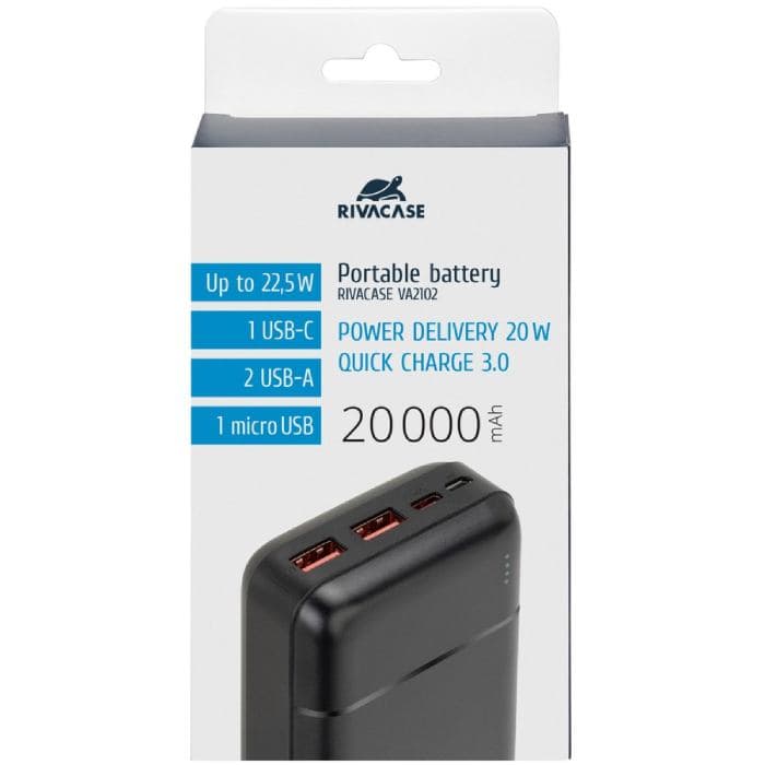 RIVACASE VA2102 Power bank 20000mAh 22.5Whfor Notebooks and more