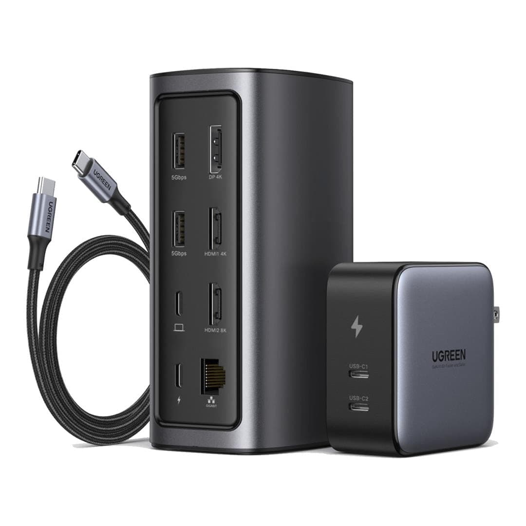 UGreen Revodok Pro 312 (90325) 12 in one Universal Docking Station USB Type-C Adapter and Multiport HUB with PD + LAN + Card reader + Audio out