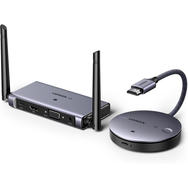 UGreen 90909A HDMI Wireless Transmiter and Receiver 4K at 30Hz, 4K 3840x2160 at 120Hz