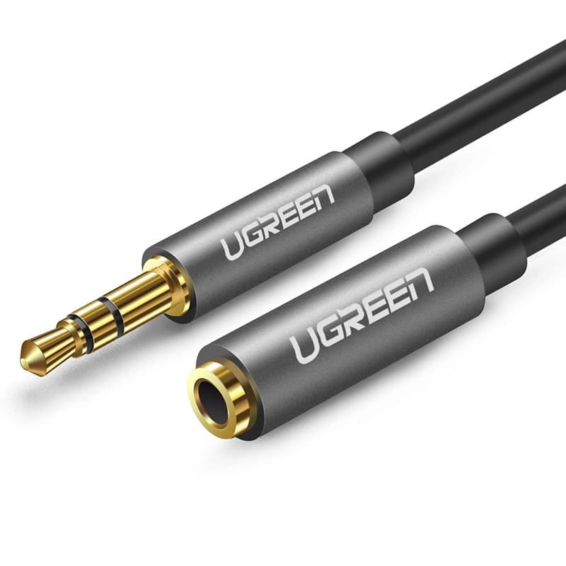 UGreen 10593Gold Plated, Braided, 3.5mm audio Extension cable 1.5m