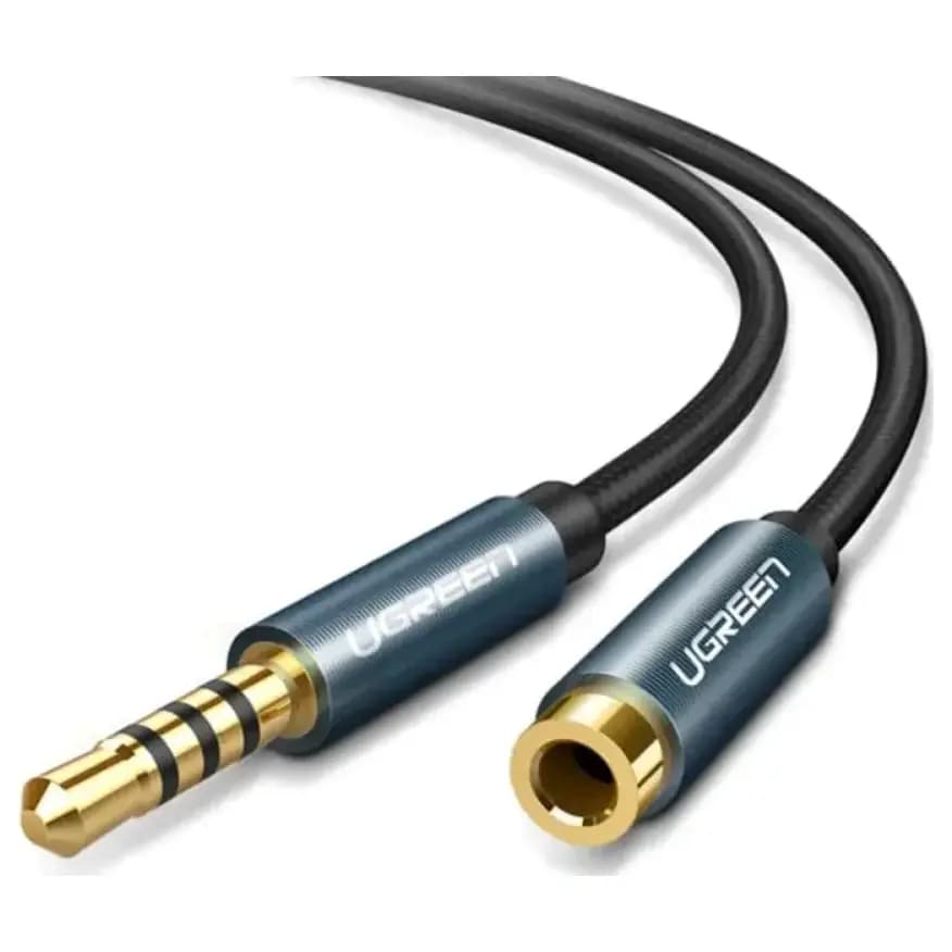UGreen 40675Gold Plated, Braided, 3.5mm audio Extension cable 2.0m
