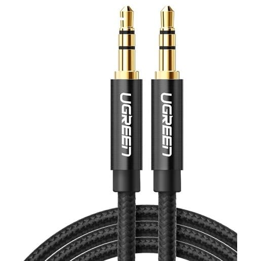 UGreen AV112 50361Gold Plated, Braided, 3.5mm audio plug cable 1.0m
