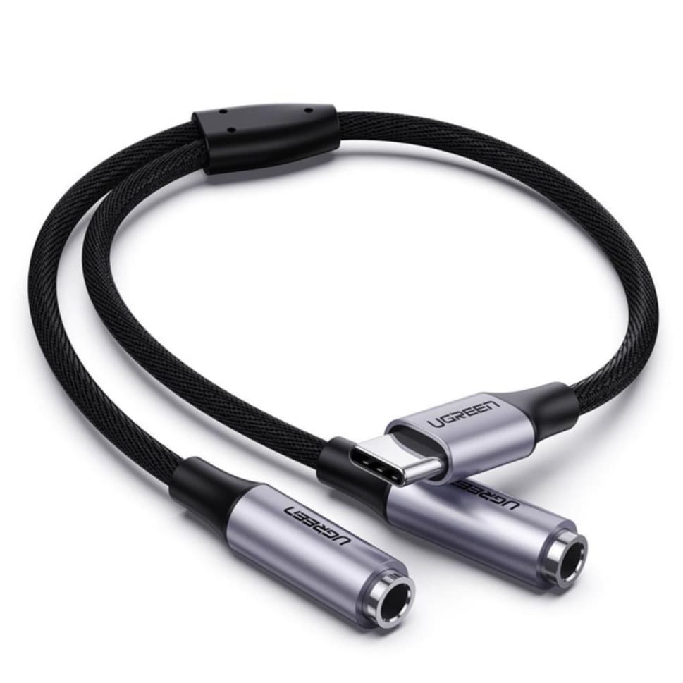 3.5mm audio adapter 2x 3pin to 4pin UGreen 208983.5mm audio cable - adapter 2x 3pin to 4pin