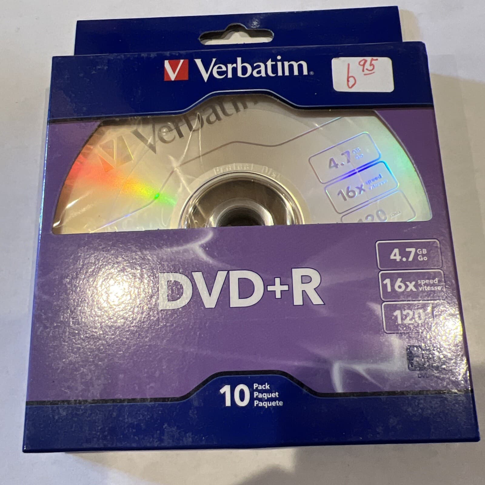 Blank DVD Verbatim 1x/8x/16x 4.7Gb