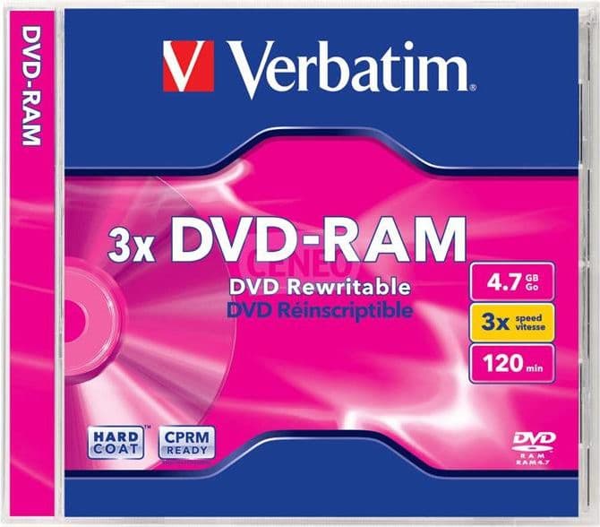 Blank DVD-RAM Verbatim 3pcs. pack 3x 3pcs. 4.7Gb