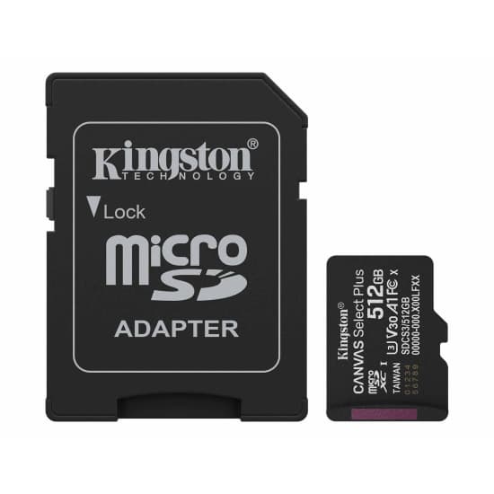 Kingston SDCS3 512GB (U3 UHS-I V30) MicroSD/XC card